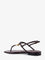 Fendi Fold leather sandals with reptile effect - Black Purple