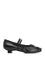 Miu Miu Leather Ballerina With Heel - Black