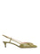 Valentino Garavani Vlogo Signature Leather Slingback - Green