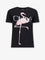 Chloe' Cotton t-shirt with print - Ash Black