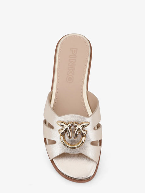 Pinko Milly leather sandals - Argento