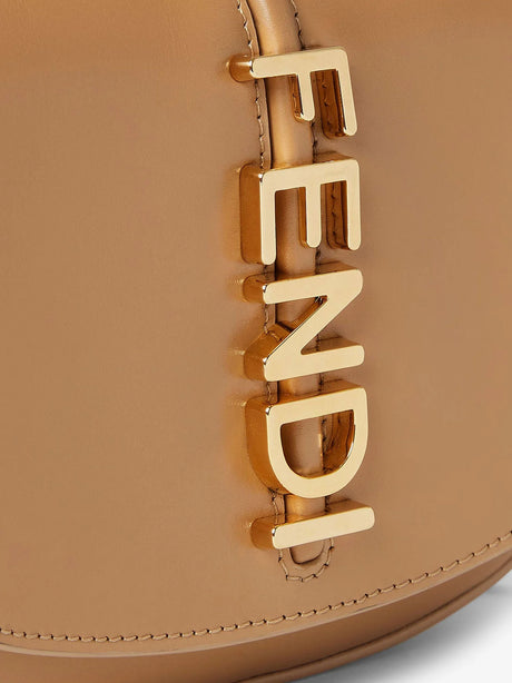 Fendi Wallet on Chain Fendigraphy leather shoulder bag - Cappuccino+Os