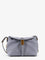 Pinko Suede shoulder bag with metal logo detail - Azzurro