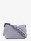 Pinko Suede shoulder bag with metal logo detail - Azzurro