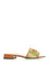 Valentino Garavani Striped Raffia Slides - Green