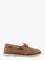 Pinko Grace suede loafers with metal lettering logo - Beige