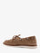 Pinko Grace suede loafers with metal lettering logo - Beige