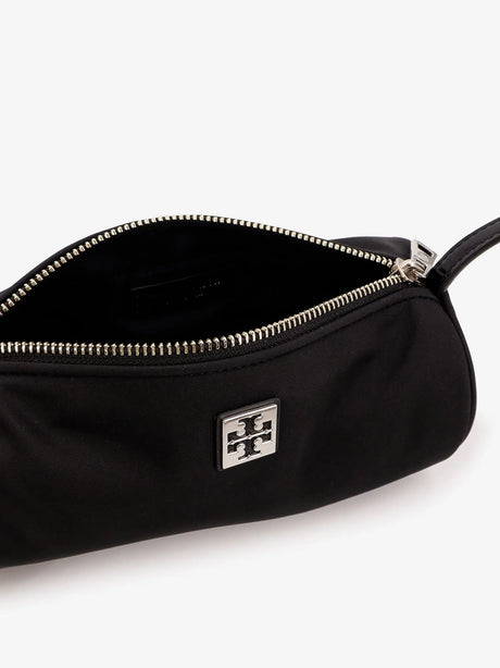 Tory Burch Virginia nylon cylindric shoulder bag - Black