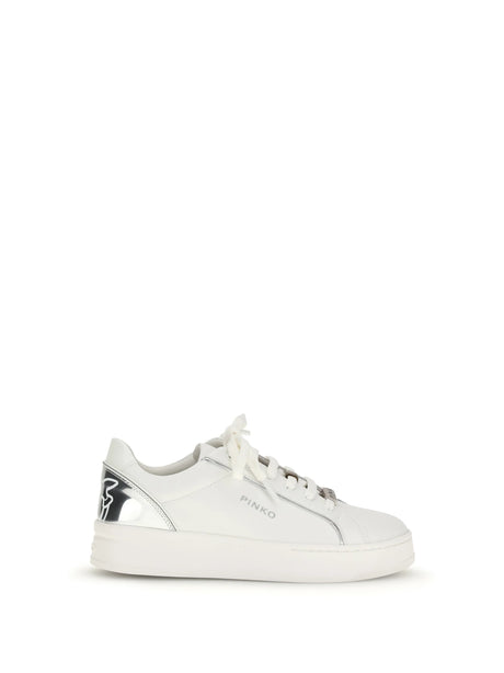 Pinko Iris Sneakers - Milk/Silver