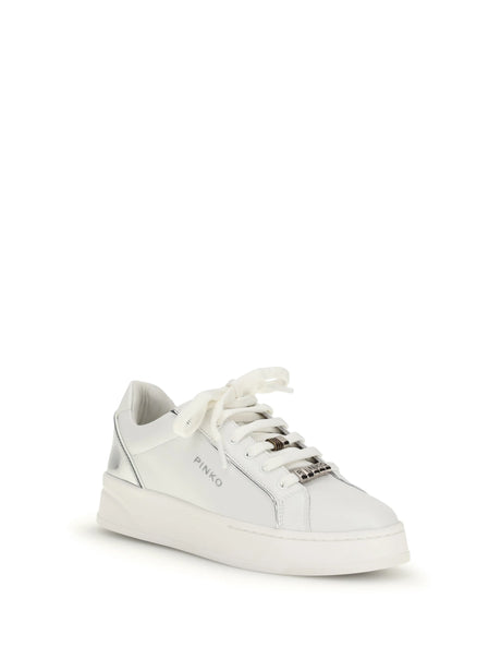 Pinko Iris Sneakers - Milk/Silver