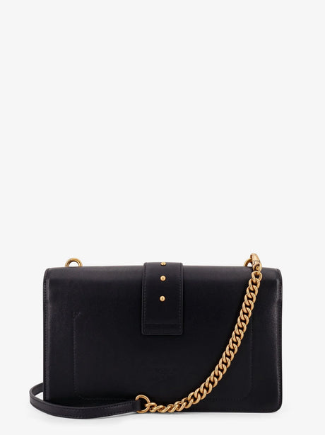 Pinko Love One leather shoulder bag - Nero