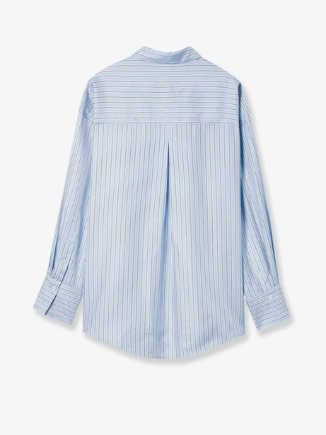 Toteme Silk shirt with striped pattern - Icewhite