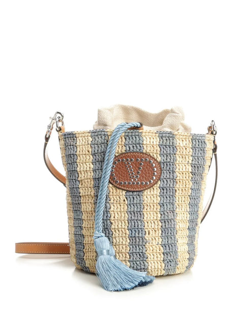 Valentino Garavani Small Bucket Bag - Sky Blue