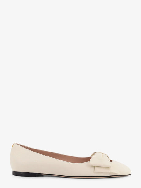 Valentino Garavani Leather Bowow ballerinas - Ivory