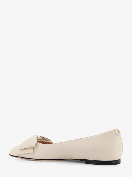 Valentino Garavani Leather Bowow ballerinas - Ivory