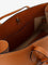 Toteme Leather shoulder bag with lettering logo on the front - Tan
