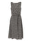 Dolce & Gabbana Heavy Crepe Dress With Chevron Print - Grey