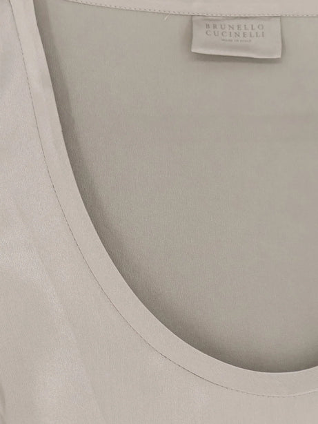Brunello Cucinelli Stretch silk top - Rosemary