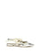 Pinko Metallic leather Gianira Ballerinas - Silver