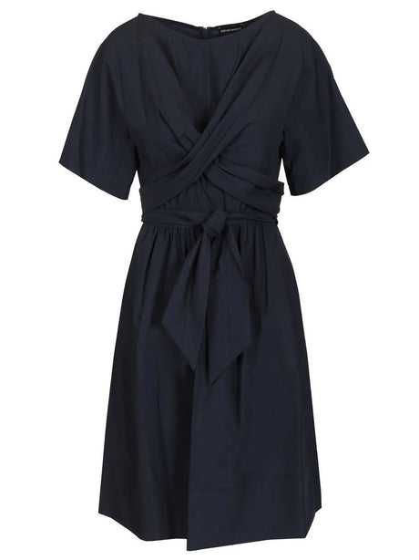 Emporio Armani Cotton Poplin Dress - Blue