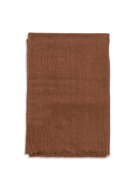 Brunello Cucinelli Silk and cashmere Scarf - Fire Brick