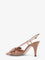 Valentino Garavani Bowow leather decolleté slingback - Rose Cannelle