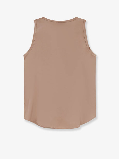 Brunello Cucinelli Stretch silk tank top - Pralines