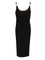 Versace Draped Sleeveless Midi Dress - Black