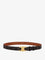 Celine Triomphe coated canvas belt - Tan