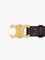 Celine Triomphe coated canvas belt - Tan