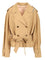 Marni Short Trench Coat With Belt - Beige