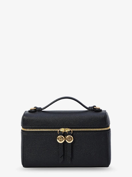 Tory Burch Hammered leather Romy slim shoulder bag - Black