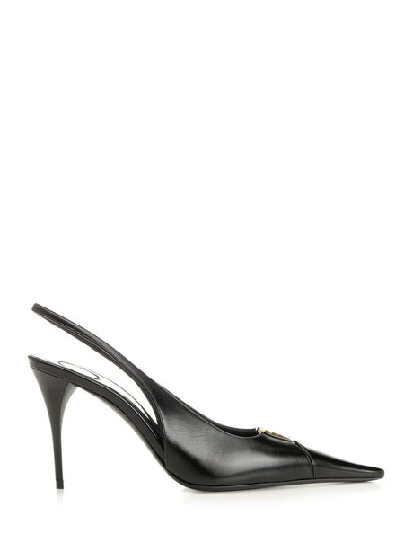 Saint Laurent Slingback Babylone 90 - Black