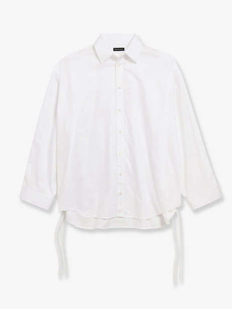 Balenciaga Lace-Up cotton shirt - White