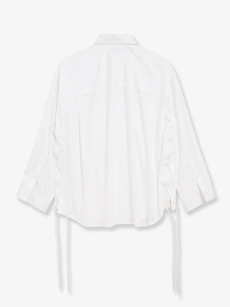 Balenciaga Lace-Up cotton shirt - White