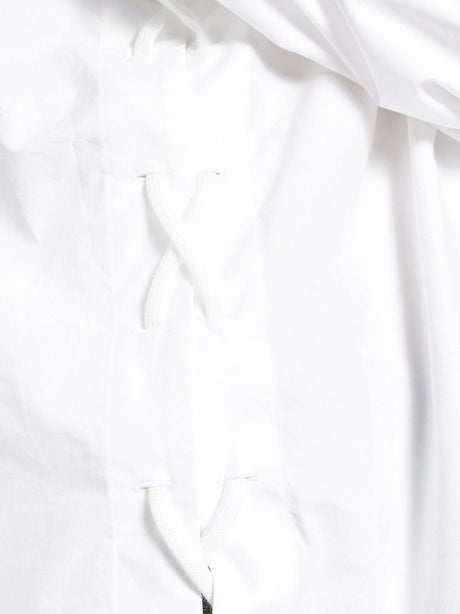 Balenciaga Lace-Up cotton shirt - White