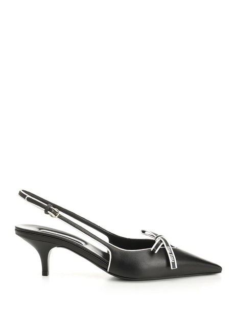 Miu Miu Slingback DéColleté In Nappa - Black