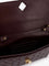 Bottega Veneta Leather crossbody bag with Intrecciato motif - Dark Barolo-M Brass