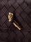 Bottega Veneta Leather crossbody bag with Intrecciato motif - Dark Barolo-M Brass