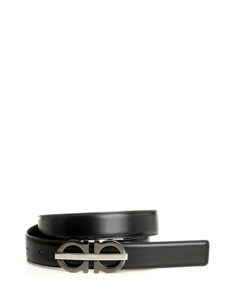 Ferragamo Reversible And Adjustable Belt - Black