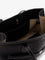 Toteme Leather shoulder bag with lettering logo on the front - Black