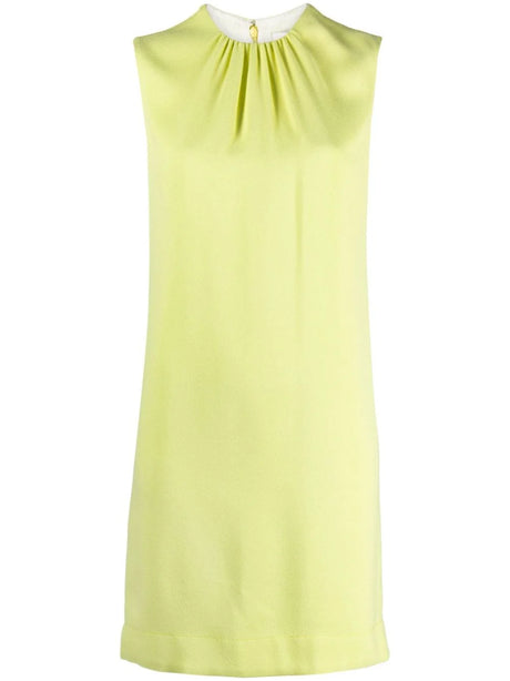 Lanvin Paris Sleeveless Mini Dress - Yellow