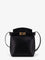Ferragamo Leather crossbody bag with Gancini detail - Nero