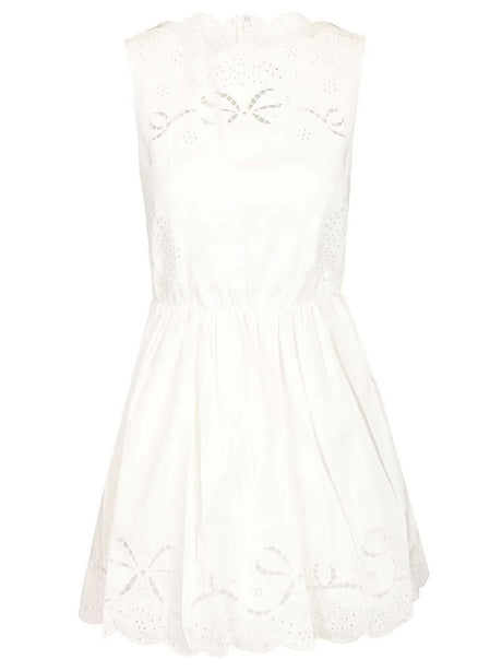 Self-Portrait White Mini Dress