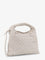 Bottega Veneta Mini Hop leather crossbody bag with Intrecciato pattern - White