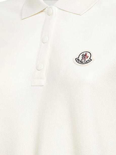 Moncler Cotton Polo Shirt - Bianco