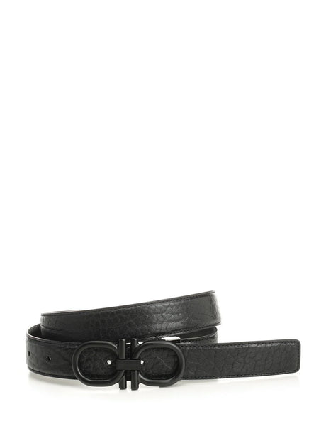 Ferragamo Reversible And Adjustable Belt - Black