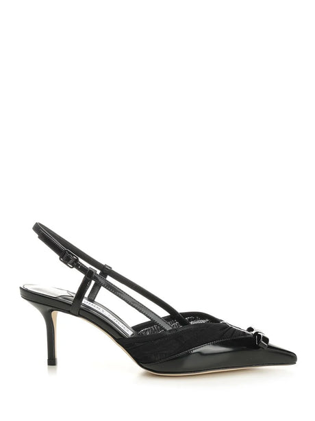 Jimmy Choo Afia Mesh 65 Pumps - Black