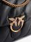 Pinko Love Puff quilted leather crossbody bag - Nero