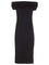 Bottega Veneta Off-The-Shoulder Midi Dress - Black